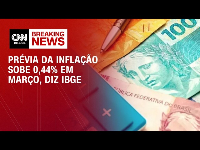 Prévia da inflação sobe 0,44% em março, diz IBGE | ABERTURA DE MERCADO