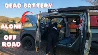 Alone in the Back Country with a Dead Battery ~ Solo Female Van Life