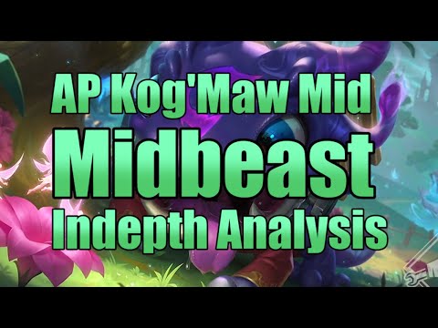 AP Kog'maw Mid INDEPTH ANALYSIS - Midbeast's AP Kog || League of Legends Midlane || Sejwoonapiggle