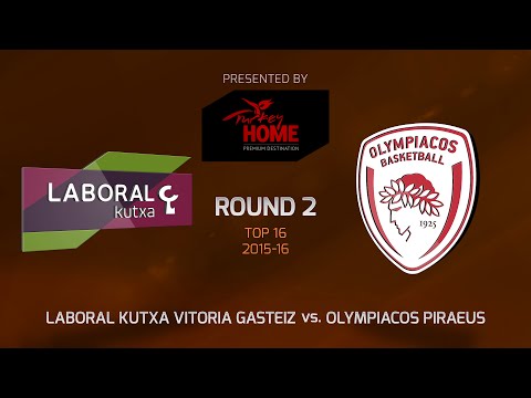 Highlights: Top 16, Round 2, Laboral Kutxa Vitoria Gasteix 76-82 Olympiacos Piraeus