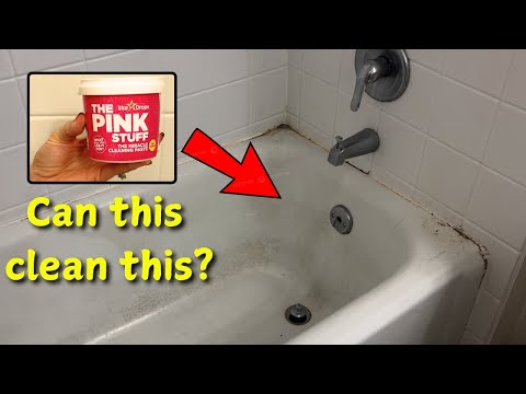 The Pink Stuff Cleaning Paste Review - Dirty Bathtub TEST in REAL TIME
