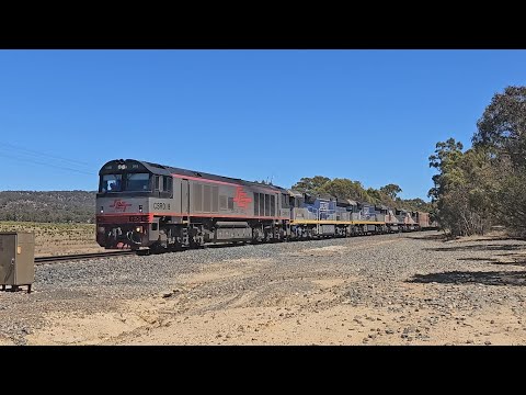 2PM9 SCT up "Dark Ghost" (5 locos), Forrestfield to Laverton, 1227, 31/1/25, Great Western VIC