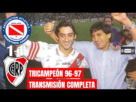 ARGENTINOS 1-1 RIVER / APERTURA '97 / RIVER TRICAMPEÓN / TRANSMISIÓN COMPLETA