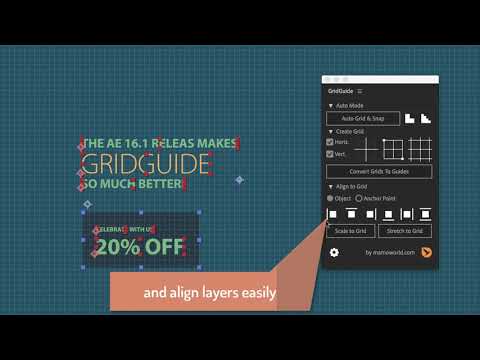 GridGuide for After Effects - now much faster and 20% OFF (Micro-Tutorial)