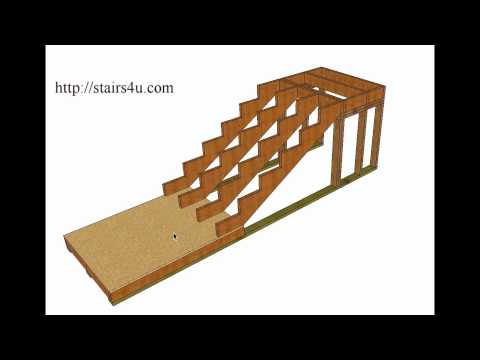 How To Build And Frame Stairs With Landings – Example 1