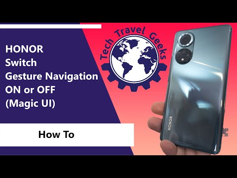 How to switch gesture navigation ON or OFF on Honor 50 (Magic UI)
