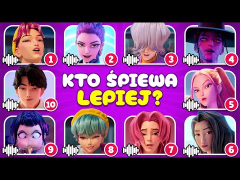 Zgadnij Postać z Filmu KPop Demon Hunters 2025 po Piosence i Głosie 🎙️🎵🔥 Huntrix, Saja Boys
