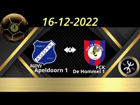 AGOVV 1 -  FCK De Hommel 1     (16-12-2022)