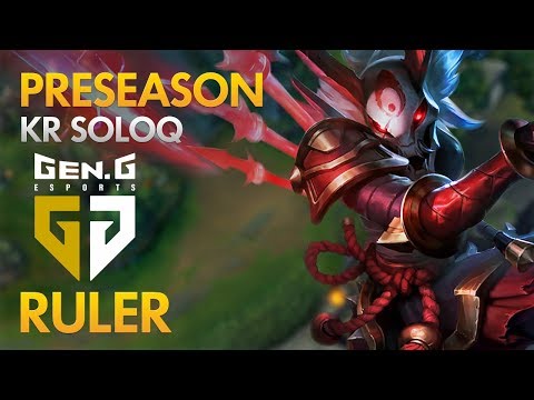 Preseason: Gen.G Ruler - Kalista Bot Lane - KDA 10/2/7