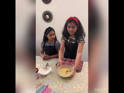 Chocolate chip cupcake recipe by Hitakshi and Hanshika.