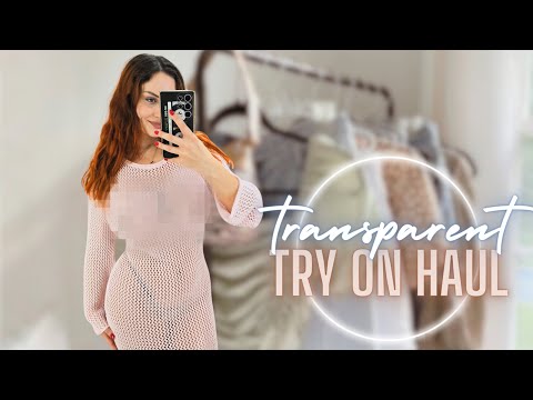 See-Through Try On Haul at Mall | Transparent & Mesh Trend