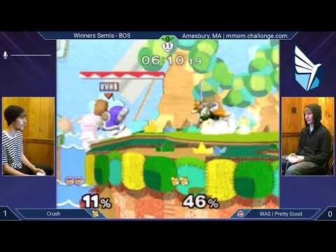 MMOM151 SSBM - Crush (Fox) vs. Pretty Good (Ice Climbers) - Melee WSF