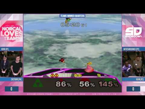 NorCal Loves Teams - Winner Quarters: Reno & Cactuar (Sheik/Fox) vs Shroomed & Alan (Sheik/Peach)