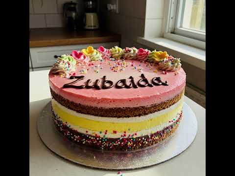 Zubaida Happy Birthday shorts