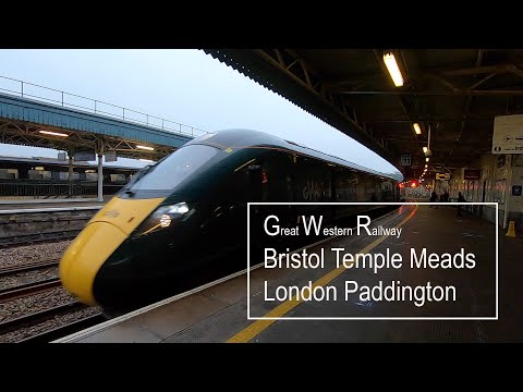 Great Western Railway (GWR)  from Bristol Temple Meads to London Paddington on Class 800 Train.