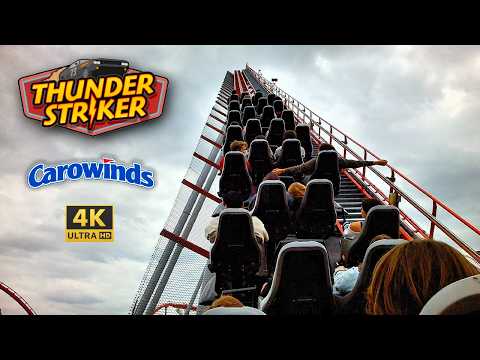 Back row point of view footage of Thunder Striker
