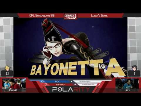 CFL Smackdown 99 WiiU - Riot (Bayonetta) vs Ewok41 (Cloud) - Losers Semis