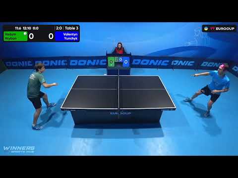 18:00 Vadym Hryban - Valentyn Yunchyk 16.10.2023 TT Euro.Cup Ukraine  Star. TABLE 3