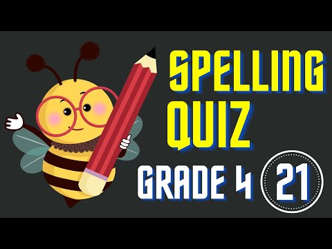 Spelling Quiz #21| Grade 4 Spelling Practice| Spelling Bee Words| Spelling Bee
