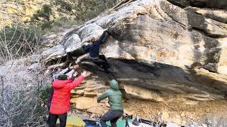 Video thumbnail of Ode to the Modern Mayor, V9-. Red Rocks