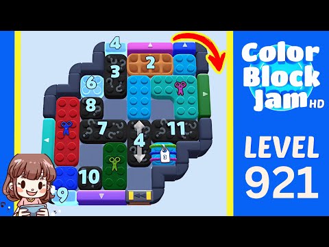 Color Block Jam Level 921 Solution Walkthrough