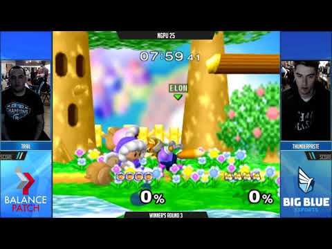 NGPU 25 SSBM - Trail (Ice Climbers) vs. ThunderPaste (Fox) - Melee WR3