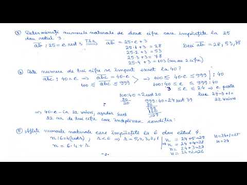 Teorema impartirii cu rest