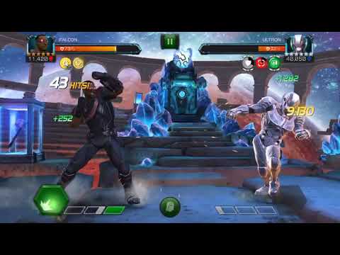 Buffed 6 Star Falcon Destroys Act 5 Ultron Boss! - Marvel Contest Of Champions