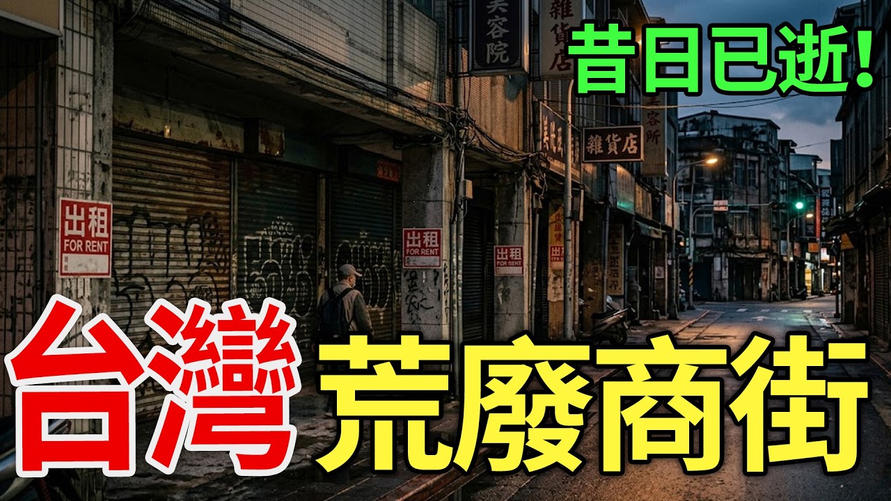 台北高雄全淪陷！盤點台灣10大凋零商圈：第8名曾是約會聖地，第1名慘到整條街黑漆漆，連政府重金都救不回！#台灣商圈#沒落商圈#新堀江#士林夜市#時代眼淚#城市衰退#經濟觀察