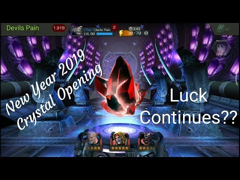 New Year Crystal Opening... Luck Continues?? Lol .. marvel contest of champions by Devils Pain