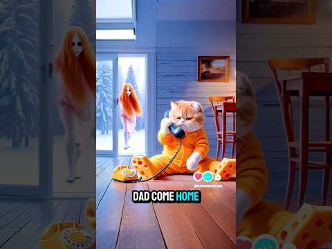 Dad come home #catvideos #catshorts #funny #comedy