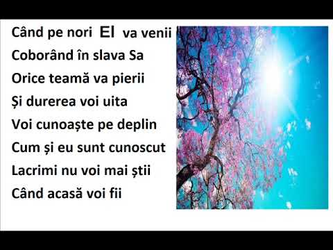 Cand acasa voi fi - karaoke text si voce