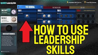 HOW TO USE LEADERSHIP SKILLS  IN NBA 2K23