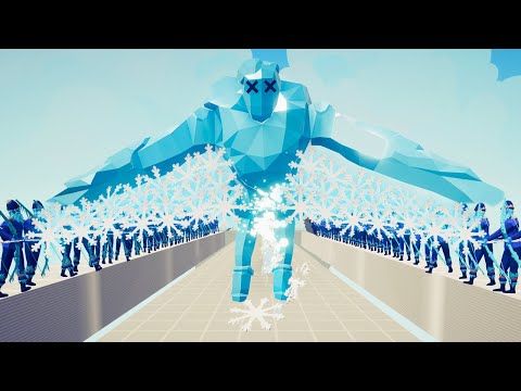 WHO CAN SURVIVE SNOWFLAKE DEATHRUN? - TABS Totally Accurate Battle Simulator