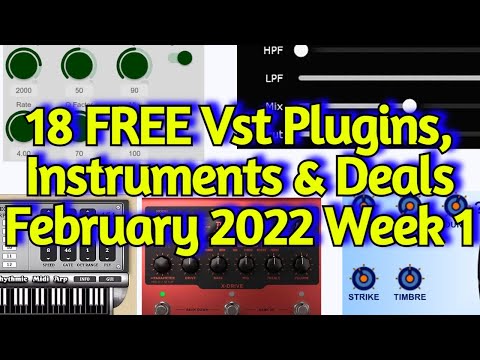 18 Best New FREE VST PLUGINS, Vst Instruments, SAMPLE PACKS & Huge Deals - FEBRUARY 2022 Week 1