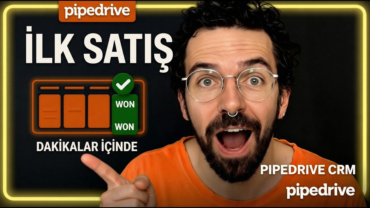Pipedrive CRM Eğitimi: İlk Satışınızı Dakikalar İçinde Kapatın (2025)