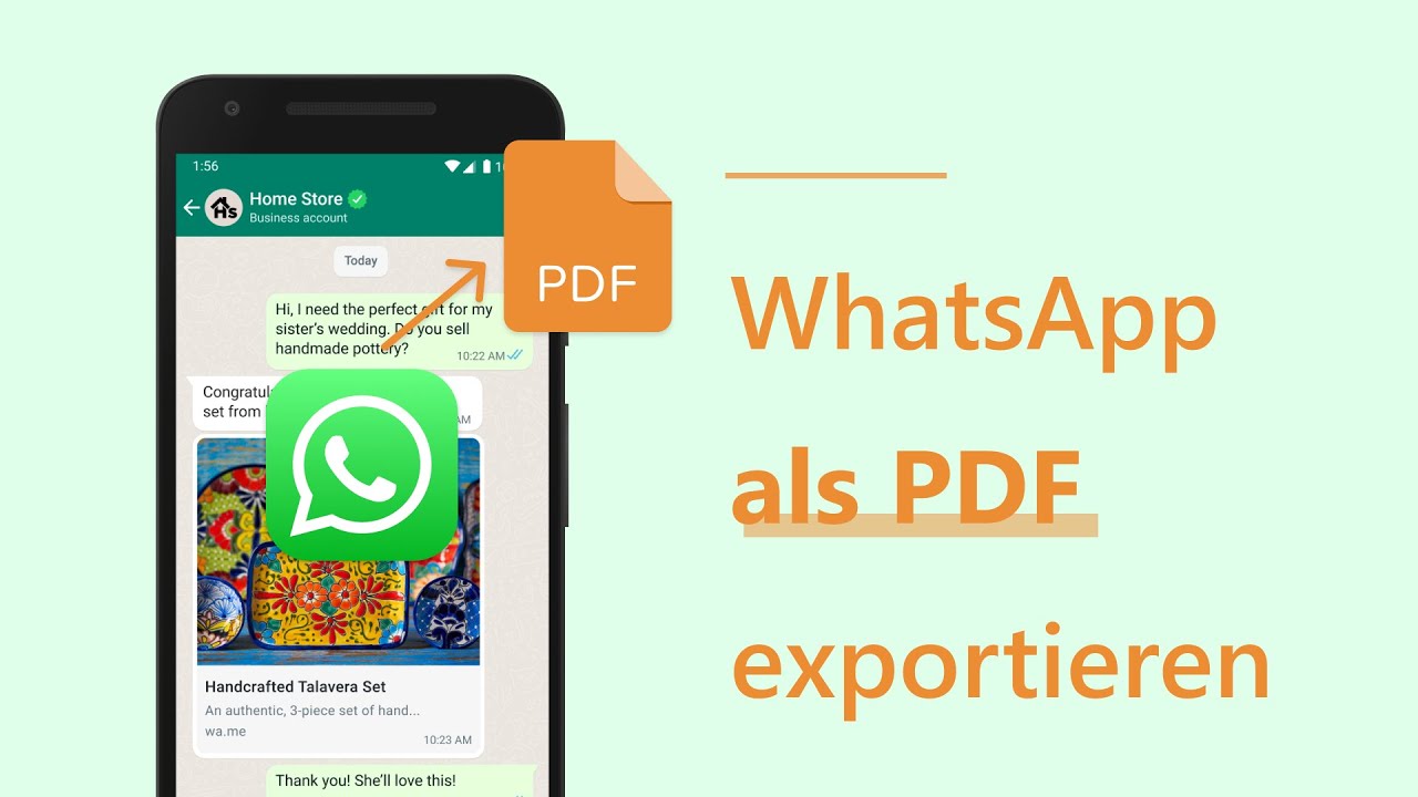 Mit iTransor for WhatsApp WhatsApp-Chats  und Bilder als PDF und einfach ausdrucken!