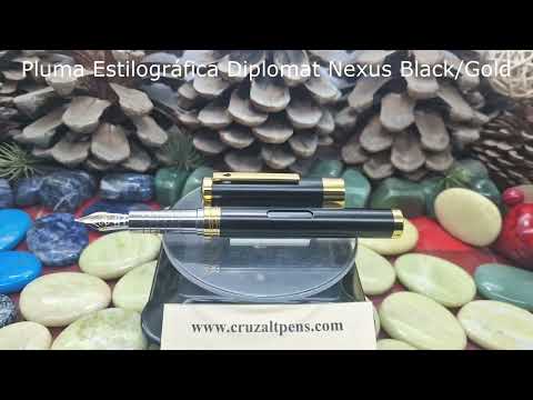 Cruzaltpens - Pluma Estilográfica Diplomat Nexus Black Gold