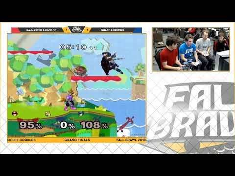 Fall Brawl 2018: Ka-Master + DMW vs. Quaff + Krizski - SSBM Dubs GF