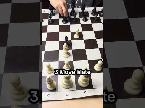 This 3-move checkmate is way too clean ♟️ #chess #chessgame #checkmate #shorts