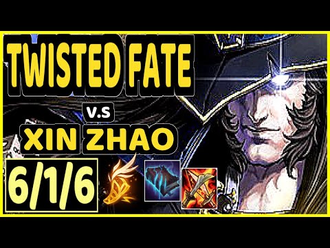 TWISTED FATE JUNGLE - WILDTURTLE (TWISTED FATE) vs XIN ZHAO - 6/1/6 KDA CHALLENGER GAMEPLAY - NA