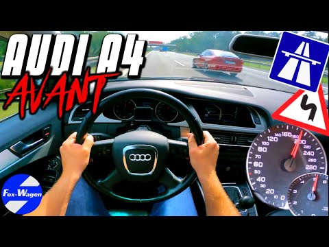 (2008) AUDI A4 AVANT [B8] 2.0 TFSI  🔥 😁 | POV Test Drive on German AUTOBAHN | 4 K |