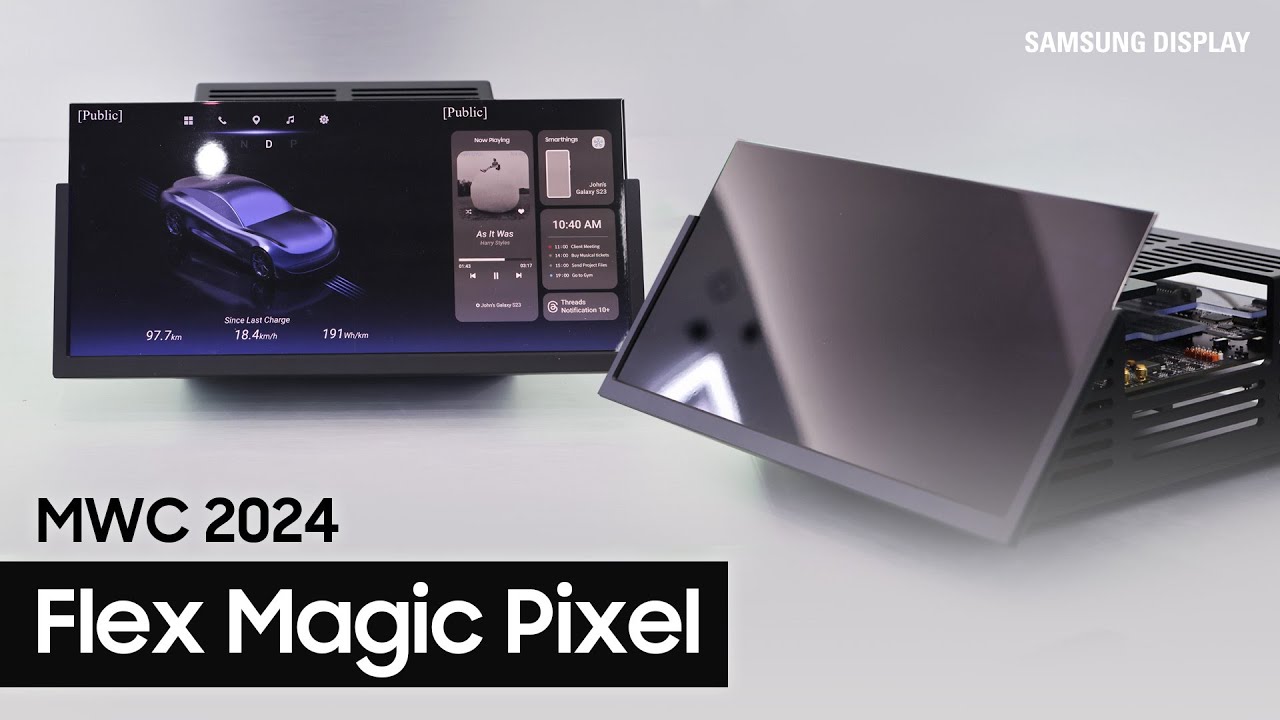 [MWC 2024] 나는 보이지만 상대방은 안 보인다? 프라이버시 지켜주는 마법 같은 디스플레이의 등장✨ - YouTube