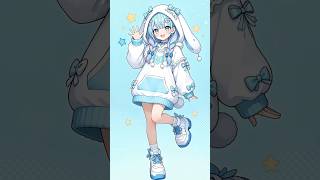 【95秒】💙うさ耳ロリィタの水宮枢ちゃん💙【AiSuPix】