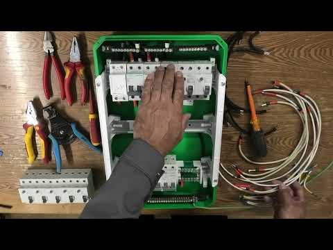 Assembling a City9 selective RCD (residual current device) panel from Systeme Electric. Theory an...