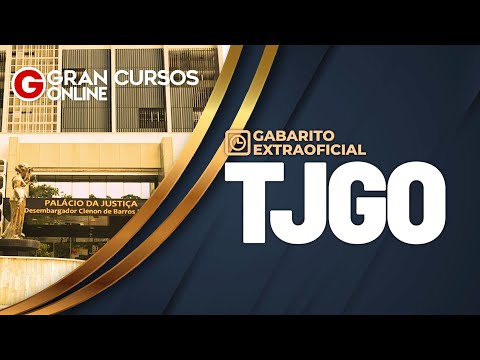 Gabarito Extraoficial TJGO - Analista Judiciário - Área Judiciária