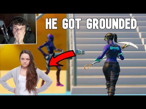 I Made His Mom Ground Him For Yelling Too Much (Fortnite Trolling)