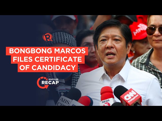 Rappler Recap: Kung hindi ngayon, Mr. Marcos, kailan?