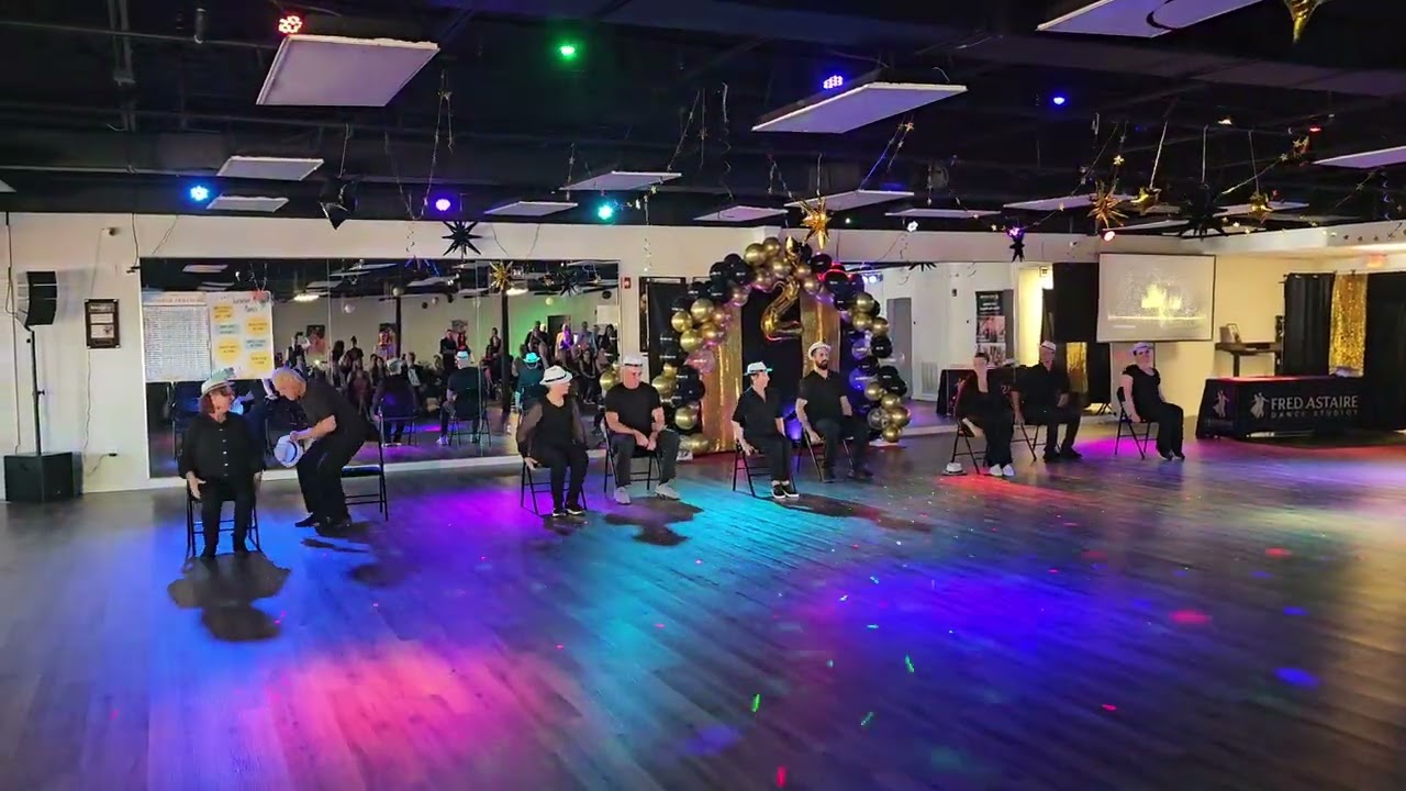 Dance Fitness Group Show at our 2 Year Anniversary Party