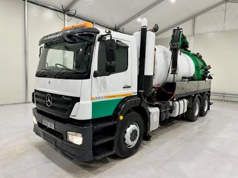 ND58 UDU - Mercedes Axor 2633 6x4 Jet Vacuum Tanker | Law Truck Centre UK
